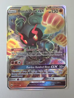 Pokemon TCG Marshadow GX 80/147 Ultra Rare Holo Card SM Burning Shadows - Image 1