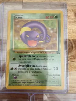 3 Italian Pokemon TCG Ekans Fossil 46/62 Unlimited Regular Common Card WOTC LP - Image 4
