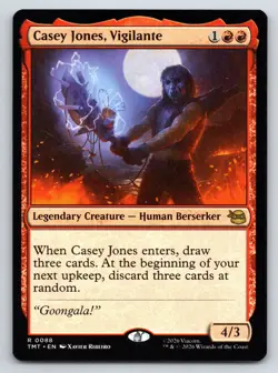 MTG Casey Jones Vigilante Normal R Teenage Mutant Ninja Turtles TMT 88 NM Magic - Image 1