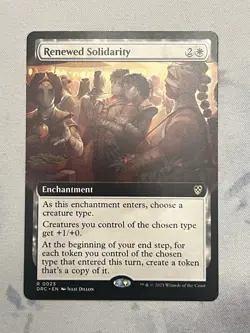 Renewed Solidarity Magic Enchantment Rare White 0023 Regular 2025 MTG NM - Image 1
