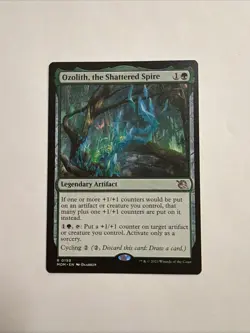 MTG Ozolith the Shattered Spire MOM LP Green Artifact Ramp +1/+1 Counter EDH - Image 1