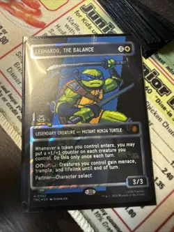 Leonardo, the Balance (0083) (Borderless) (Surge Foil) - - Image 1
