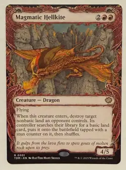Magmatic Hellkite Showcase - Tarkir: Dragonstorm: MTG - Image 1