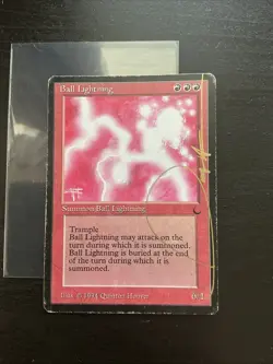 Mtg Signed Ball Lighting From The Dark, Heavily Played - Image 1
