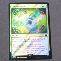 Growth Spiral Surge Foil 828 MTG Universes Beyond: Doctor Who WHO Common FOIL NM - Image 1