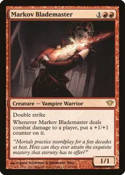 Markov Blademaster 1x MtG Dark Ascension SP/NM - Image 1