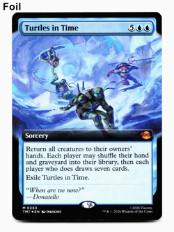 Turtles in Time (Extended Art) - FOIL - [Teenage Mutant Ninja Turtles] MTG NM 💧 - Image 1