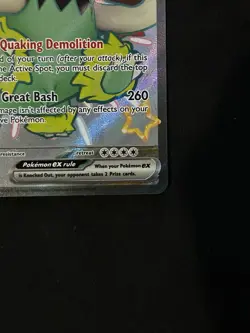 Pokemon Card Great Tusk ex 072 Black Star Promo Shiny Full Art Holo Near Mint - Image 3