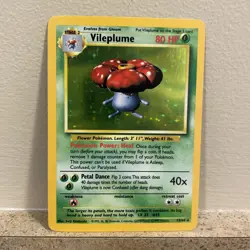 Vileplume 15/64 - Holo Rare Jungle - No Symbol Error - Pokemon TCG 1999 - LP - Image 1
