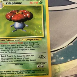 Vileplume 15/64 - Holo Rare Jungle - No Symbol Error - Pokemon TCG 1999 - LP - Image 4