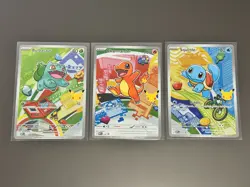 Pokemon TCG First Partner Illustration Collection Series 1 Kanto GEN 1 Starters - Image 1