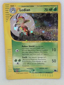 Ledian H14/H32 Skyridge Holo Foil Rare Pokemon TCG Nintendo e-Reader - Image 1