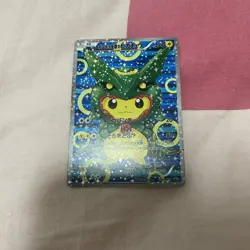 Custom Pokemon Rayquaza Poncho Pikachu Cosplay Fan Art Card - Image 1