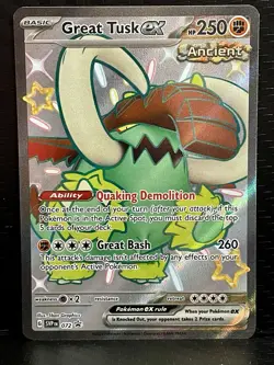 Pokemon TCG Great Tusk EX SVP Black Star Promos SVP072 Holo Promo Mint - Image 1