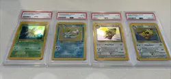 Vintage WOTC Pokemon PSA Lot - Vaporeon 6 Scyther 5 Pidgeot 5 & 4 Holo 1999 - Image 1