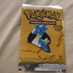 (READ DESCRIPTION)Pokemon TCG Fossil 1st Edition Booster Pack Lapras KIDS TOY - Image 1