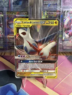 POKEMON LATIAS AND LATIOS GX 2019 TEAM UP NM/LP - Image 1