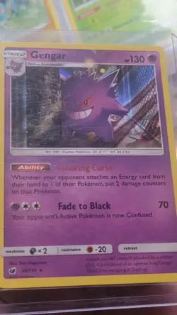 Pokemon Gengar 38/111 Sm-Crimson Invasion Holo Stage 2 130 HP English TCG - Image 2