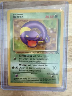Pokemon TCG- Ekans 46/62 Non Holo Fossil WOTC LP/MP (German) - Image 1