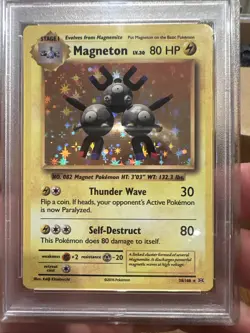 2016 POKEMON XY EVOLUTIONS #38 MAGNETON-HOLO PSA 9 - Image 2