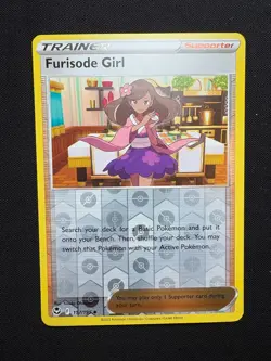 Furisode Girl 157/195 Reverse Holo LP - Pokemon TCG Sw&Sh Silver Tempest SIT - Image 1