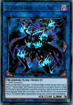 Yugioh The Phantom Knights of Rusty Bardiche LEHD-ENC00 1st Edition Ultra Rare N - Image 1