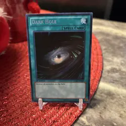 Yugioh Dark Hole LCJW-EN283 Secret Rare 1st Ed NM - Image 1