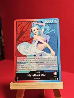 One Piece TCG Nefeltari Vivi EB03-001 Normal Leader Non Foil - Image 3