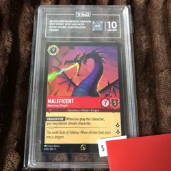 Maleficent Monstrous Dragon Store Championship Promo Disney Lorcana TAG 10 #2 - Image 1