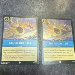 Disney Lorcana Sail the Azurite Sea x2 Cold Foil NM - Image 1
