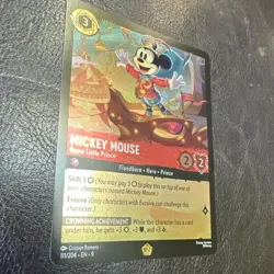 Disney Lorcana Mickey Mouse-Brave Little Prince Fabled Cold Foil 111/204 NM - Image 2