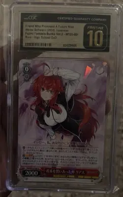 CGC Pristine 10 Rias Gremory 2024 Weiss Schwarz Vol.2 High School DxD JP - Image 1