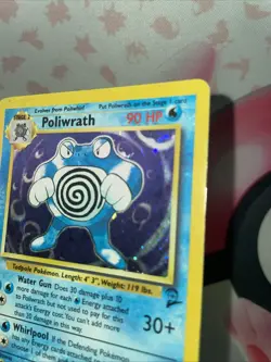 Poliwrath Holo Rare Pokemon TCG Card Base Set 2,15/130, DMG Condition - Image 3