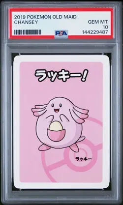 PSA 10 Chansey Babanuki Old Maid 2019 Japanese Pokemon Card - Image 1