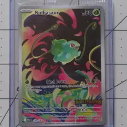 Pokemon Bulbasaur MEG Mega Evolution Holo Card 133/132 English TCG Nintendo - Image 1