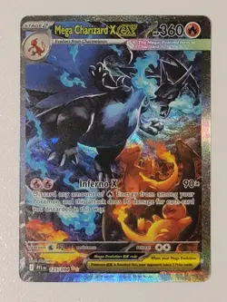 Mega Charizard X ex 125/094 Phantasmal Flames Pokemon card English TCG NEW - Image 1
