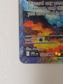 Mega Charizard X ex 125/094 Phantasmal Flames Pokemon card English TCG NEW - Image 3