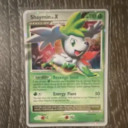 Pokemon Shaymin LV.X DP39 Promo Holo Diamond and Pearl 110HP Level Up TCG Card - Image 1