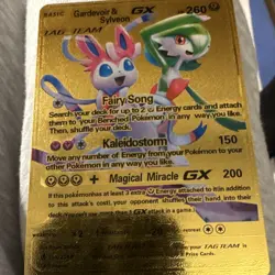 Pokemon TCG Gardevoir & Sylveon GX TAG TEAM Gold Card 130/234 260 HP 150 200 - Image 1
