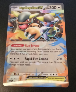 JUMBO Mega Kangaskhan ex Oversized Lenticular MEP025 Promo Card Pokemon NM - Image 1