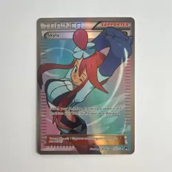 Pokemon Skyla Ultra Rare Trainer Supporter Full Art Holo Breakpoint 122/122 Card - Image 1