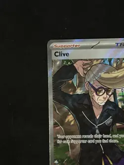 Pokemon Card Clive 227/091 Secret Ultra Rare Full Art Holo SV: Paldean Fates TCG - Image 5