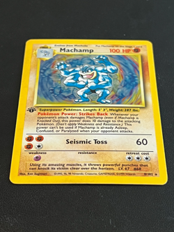 Machamp 8/102 - 1st Edition Base Set Pokemon Card - Holo MP - Image 2