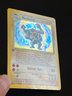 Machamp 8/102 - 1st Edition Base Set Pokemon Card - Holo MP - Image 4