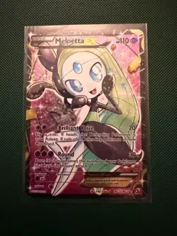 Pokemon Meloetta EX Full Art Ultra Rare Holo RC25/RC25 Legendary Treasures Card - Image 1