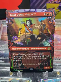 Casey Jones Vigilante 0235 Rare *FOIL* Showcase MTG TMNT - Image 1