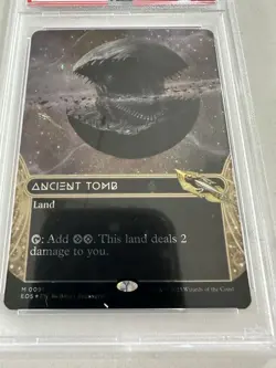 Magic The Gathering Ancient Tomb Galaxy Foil PSA 9 - Image 2