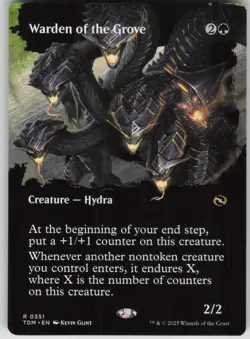MTG TCG Warden of the Grove (Borderless) R Tarkir: Dragonstorm 351 - Image 1