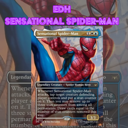 EDH - Sensational Spider-Man, Stun Counters , MTG Commander Deck, Bracket 2 - Image 1
