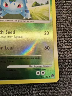 Pokemon Secret Wonders Ivysaur Holo Card 51/132 LP Condition 2007 - Image 5